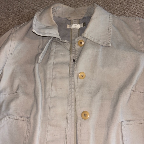 Vintage Y2K J. Crew Women’s Khaki Jacket SZ S - Picture 3 of 7